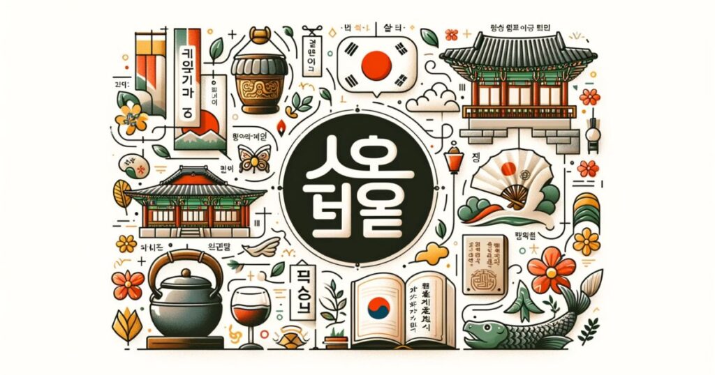 韓国語の挨拶「アンニョンハセヨ」の意味と日本語訳を視覚的に表した画像です。