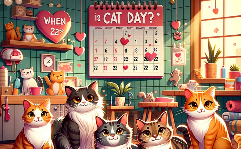 猫の日のカレンダー